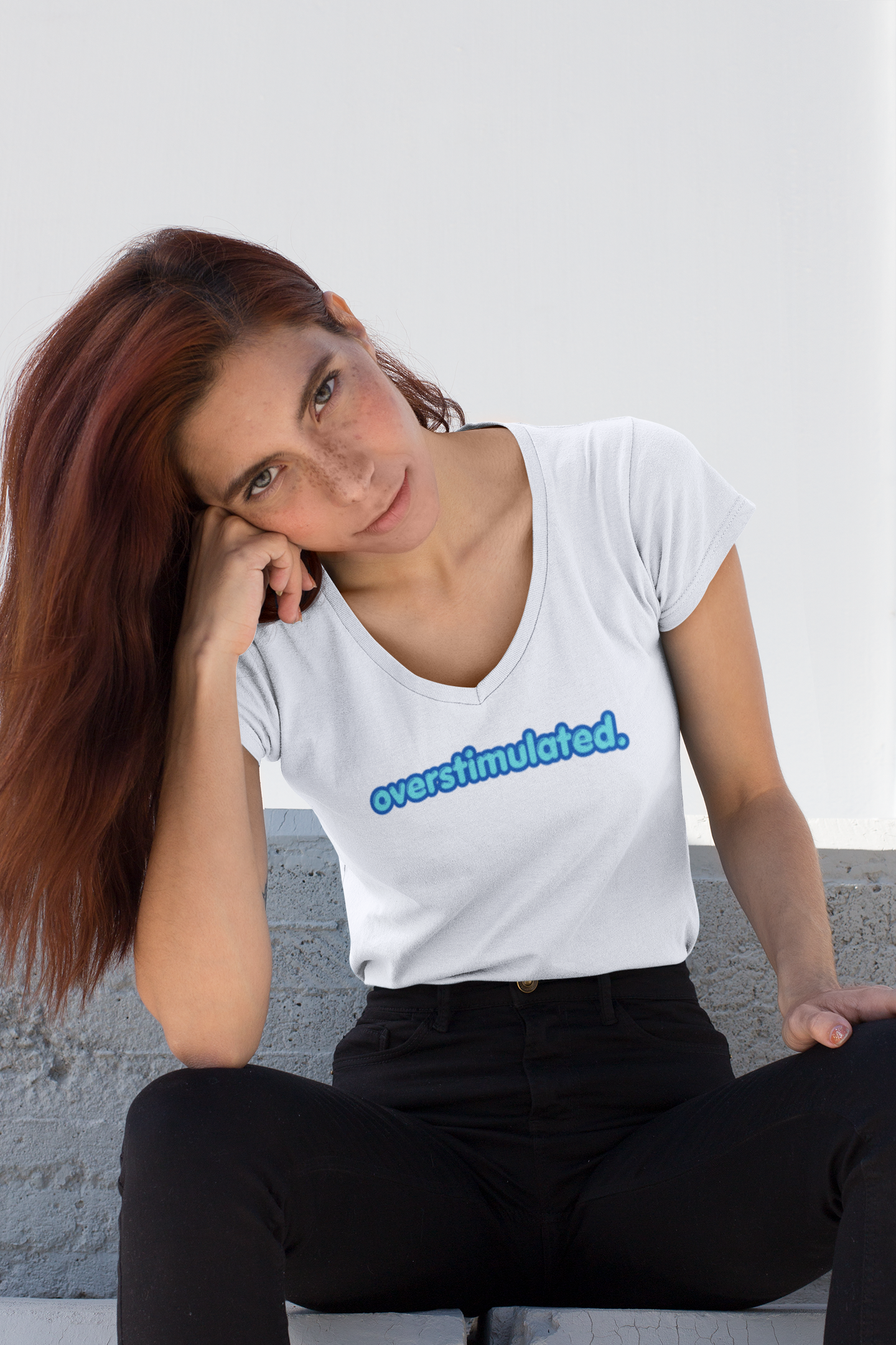 Overstimulated - Women’s Relaxed V-Neck T-Shirt