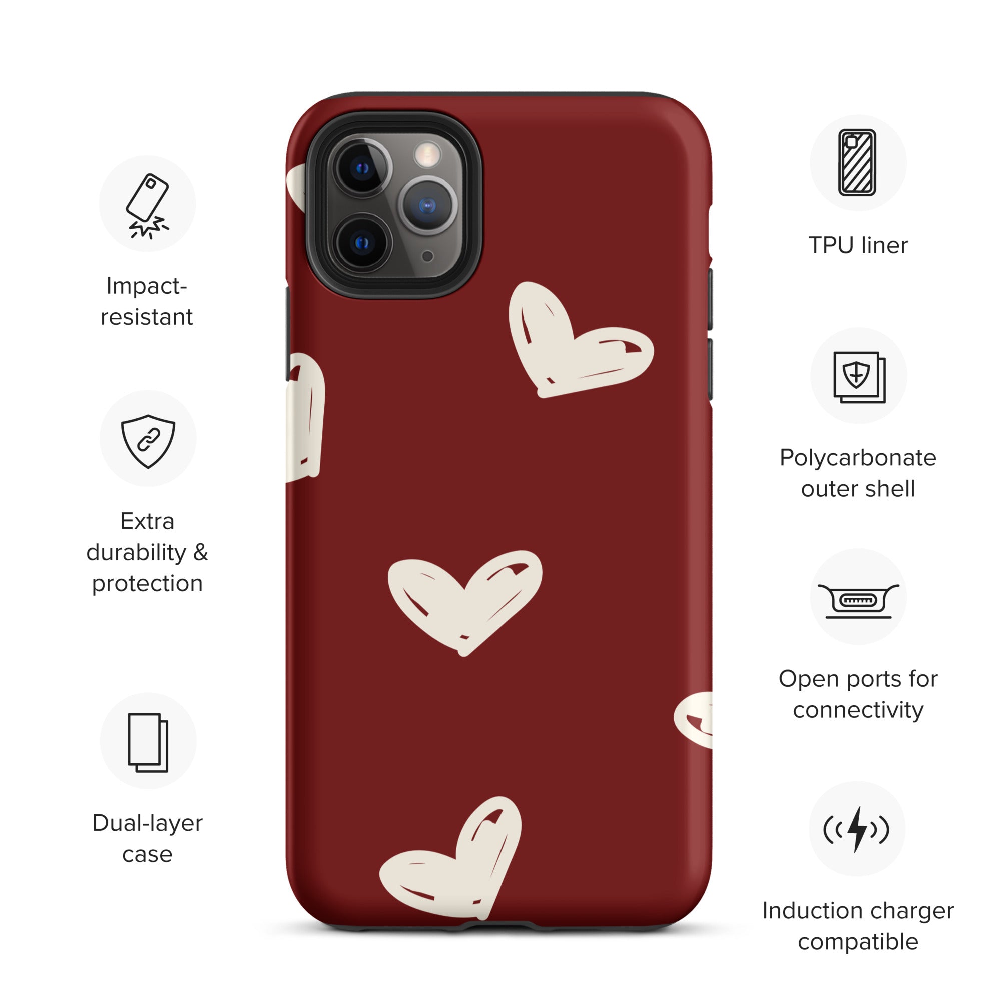 Hearts Abound - Tough Case for iPhone®