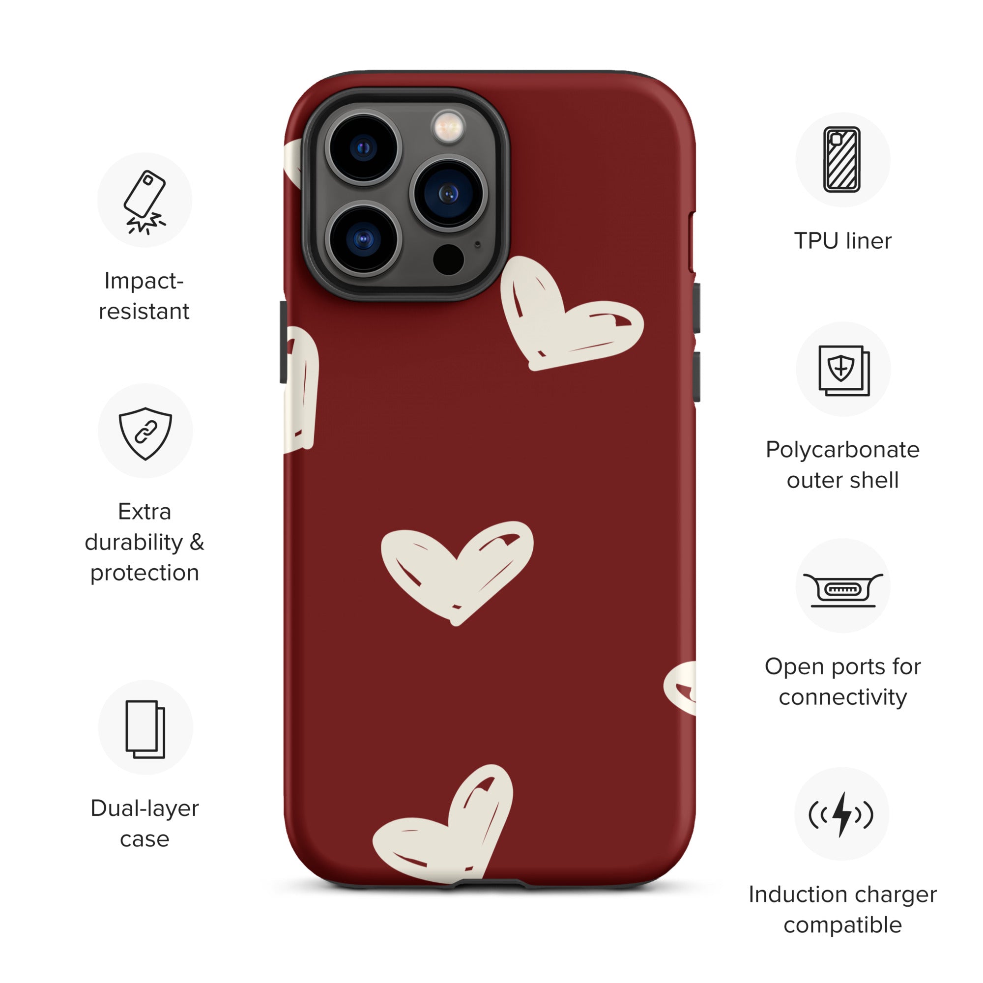 Hearts Abound - Tough Case for iPhone®