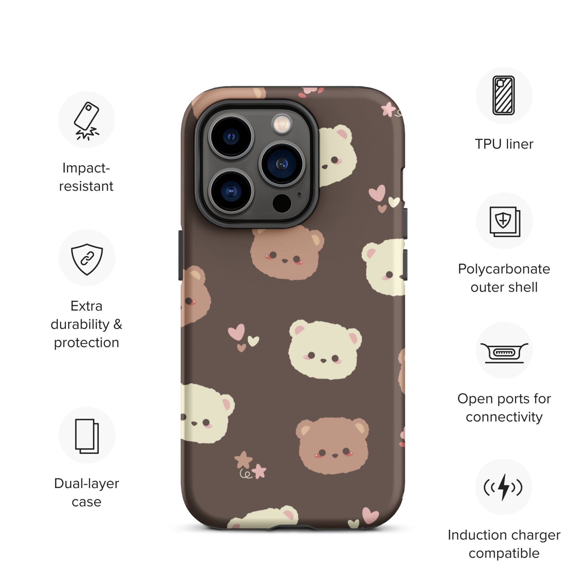 Unbearably Cute - Tough Case for iPhone®