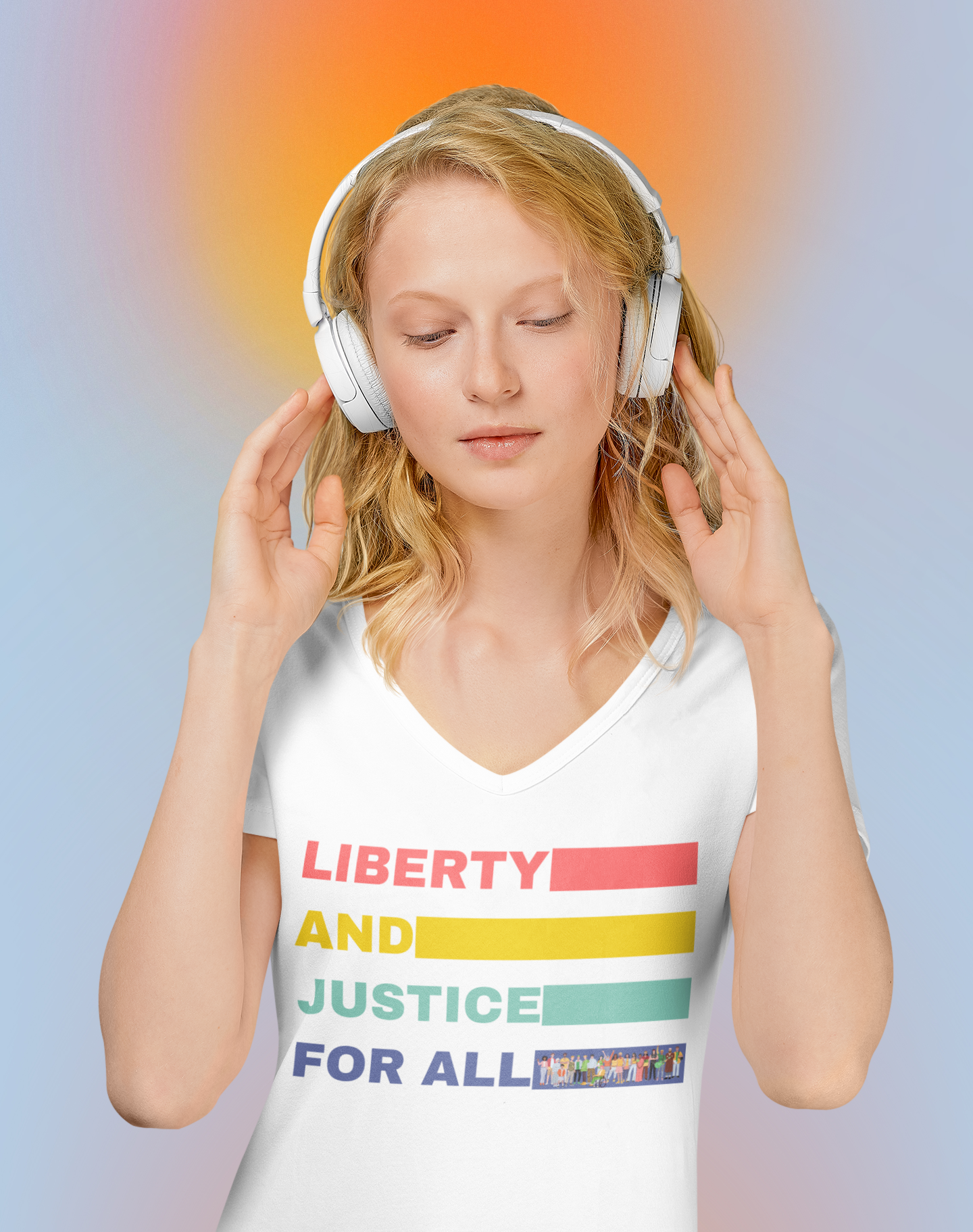 For ALL - Women’s Relaxed V-Neck T-Shirt