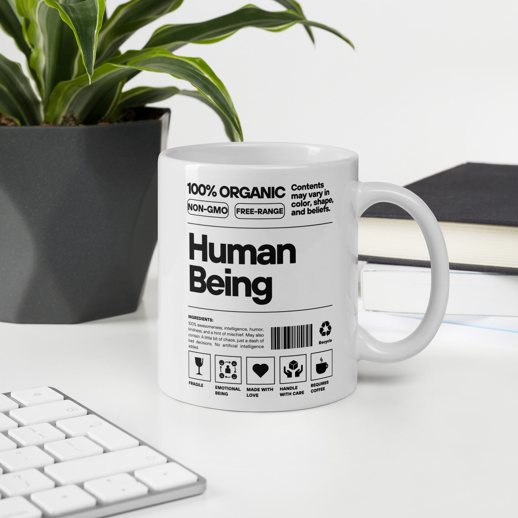 Human Being - White Glossy Mug