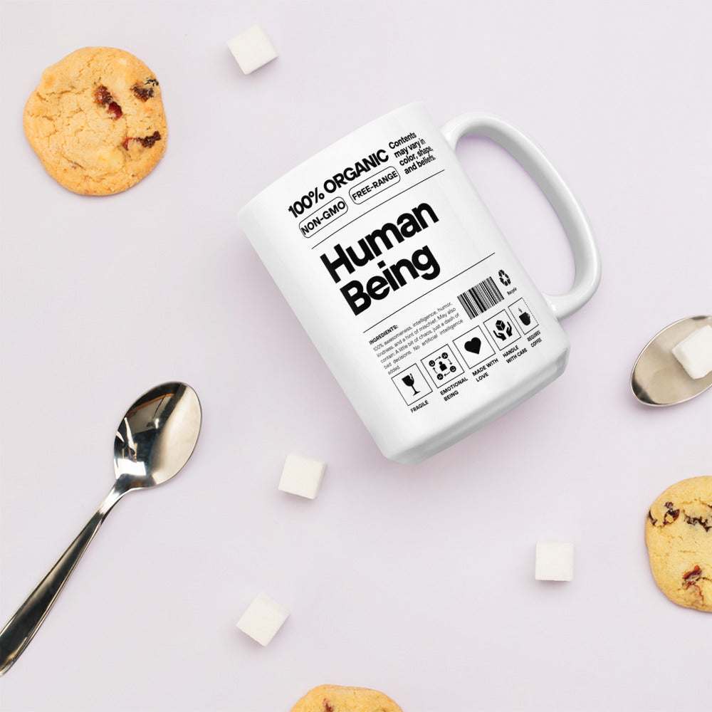 Human Being - White Glossy Mug