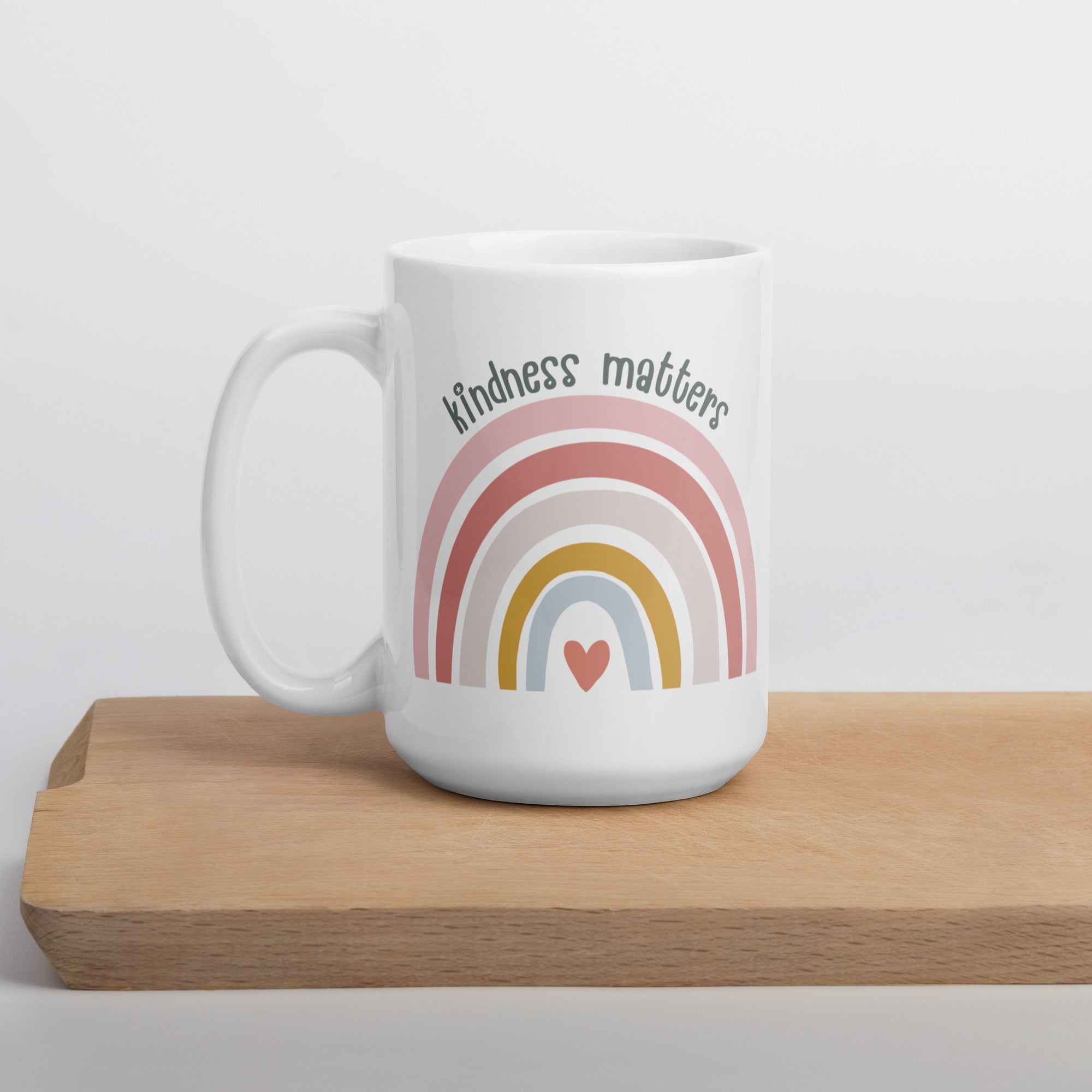 Kindness Matters - White Glossy Mug