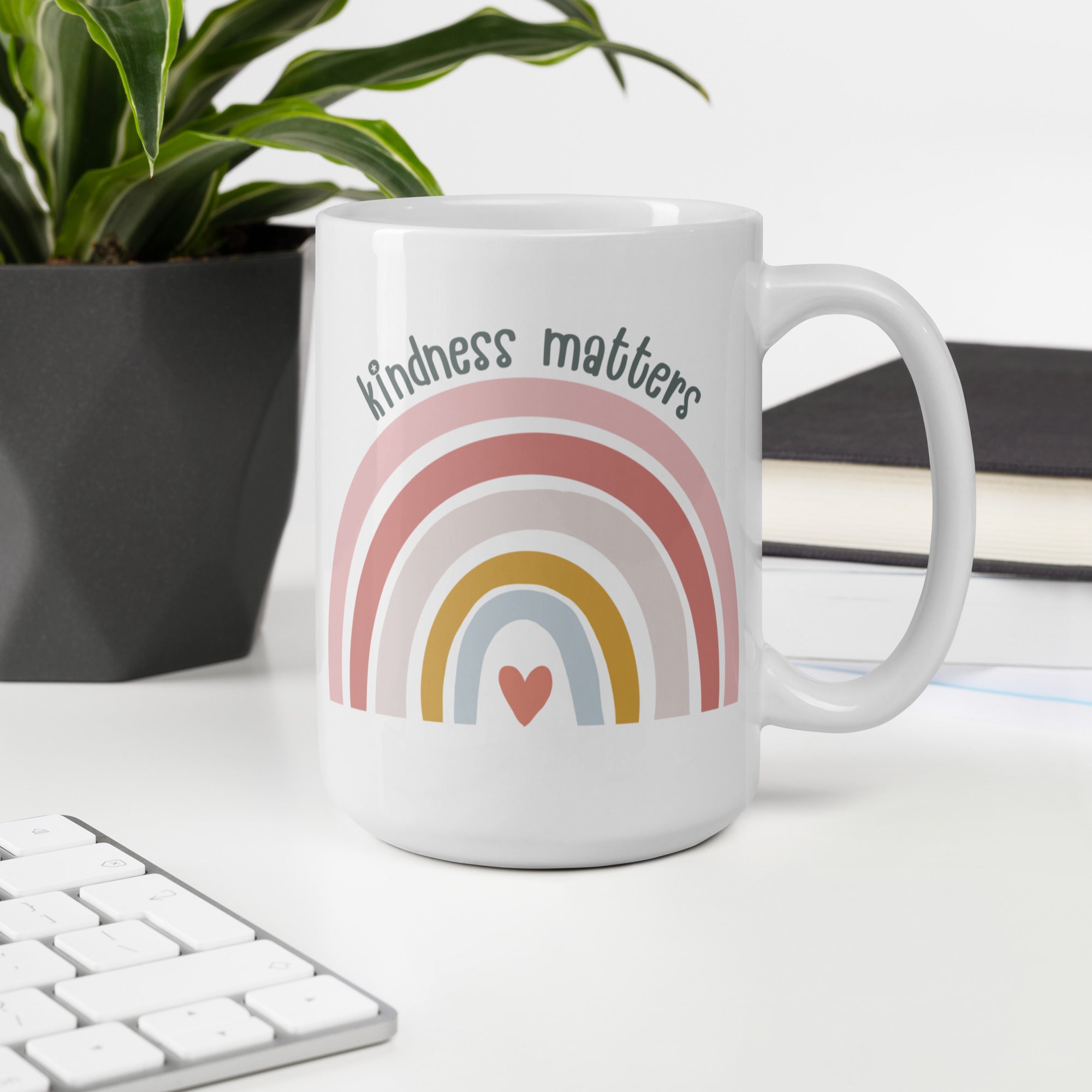Kindness Matters - White Glossy Mug