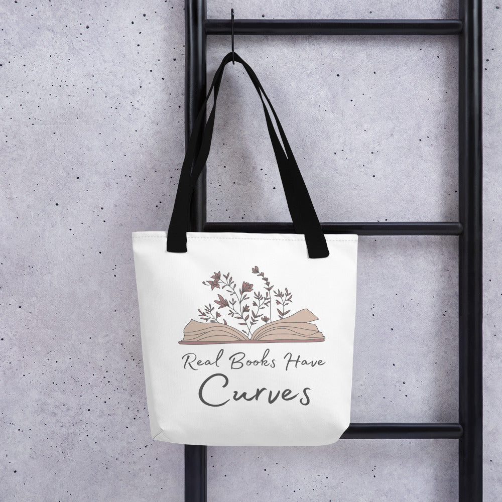 Real Books Have Curves - Tote Bag