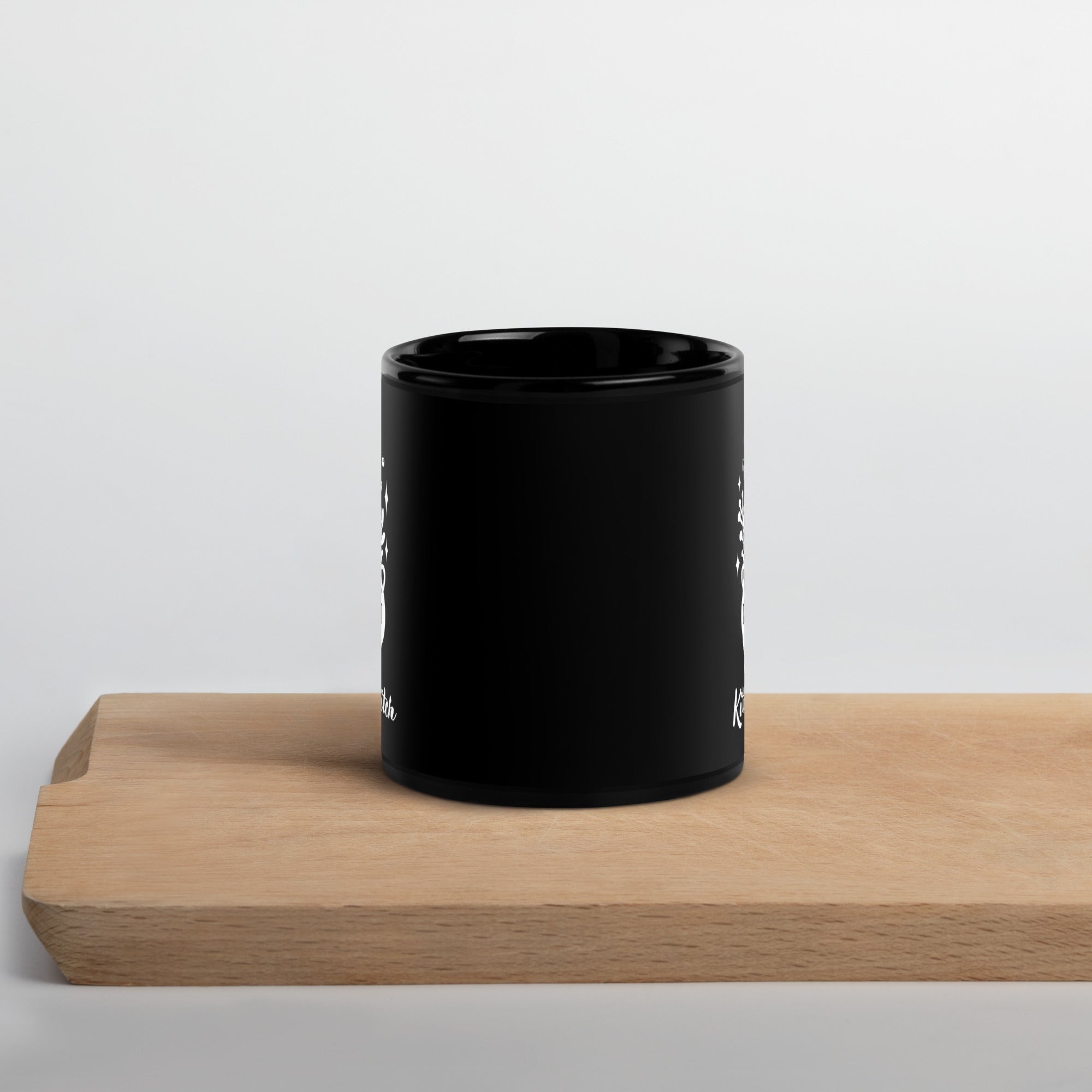 Kitchen Witch - Black Glossy Mug