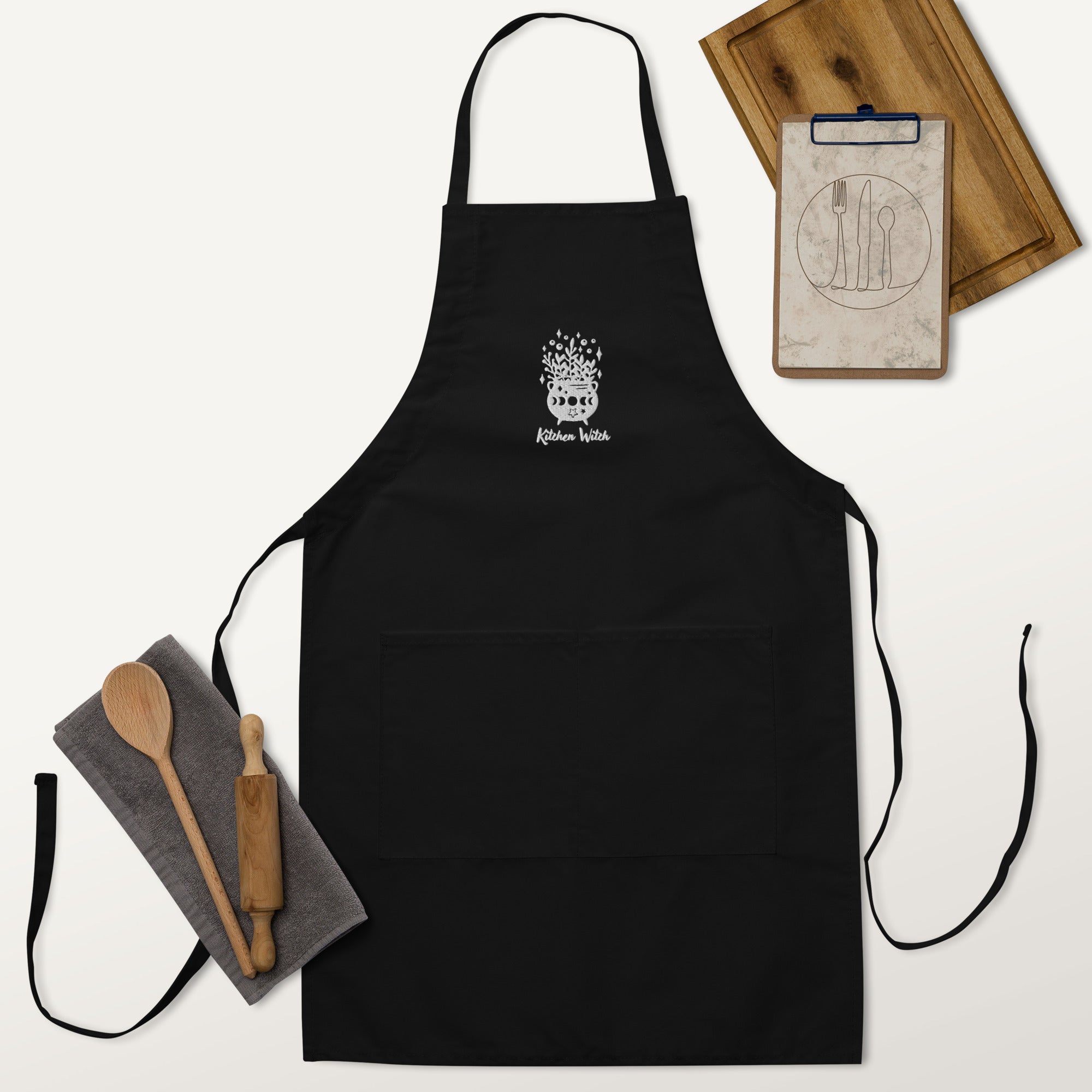 Kitchen Witch - Embroidered Apron