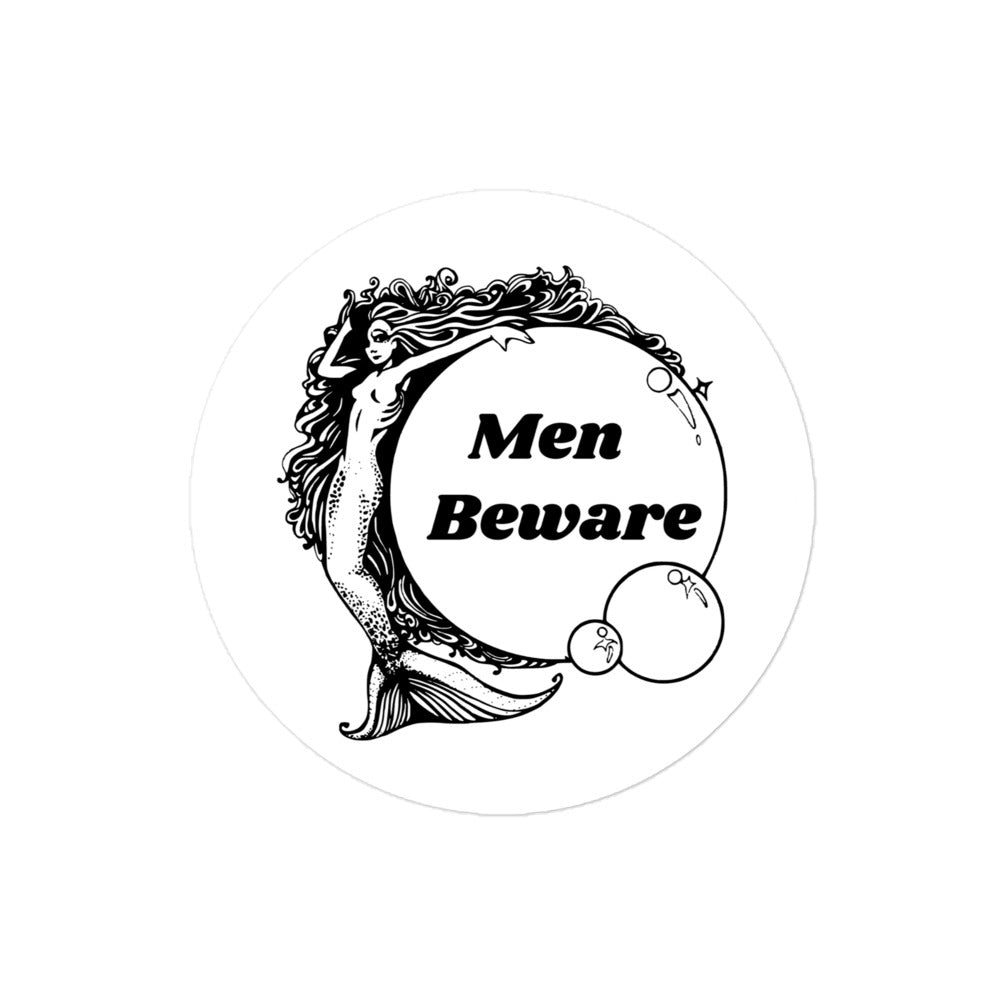 Men Beware - Bubble-Free Stickers