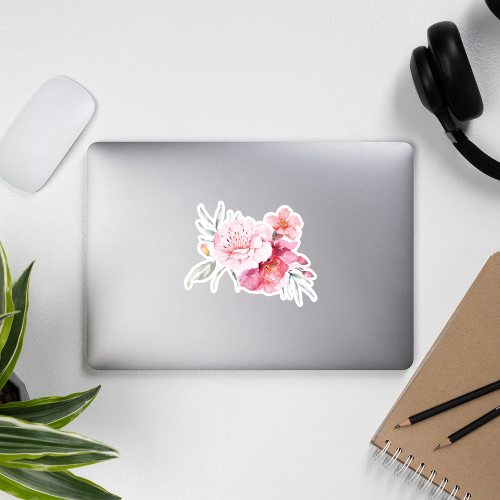 Floral Bubble-Free Stickers