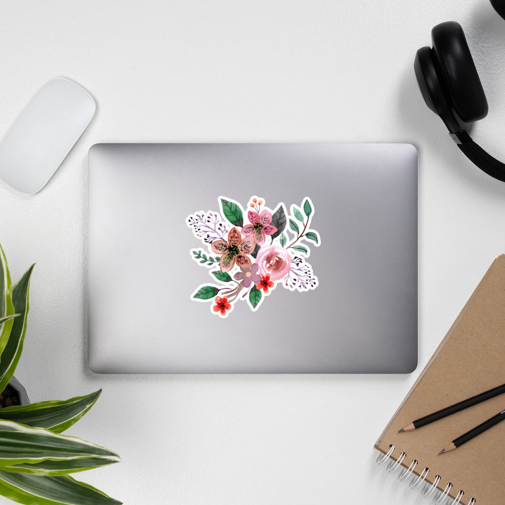 Floral Bubble-Free Stickers