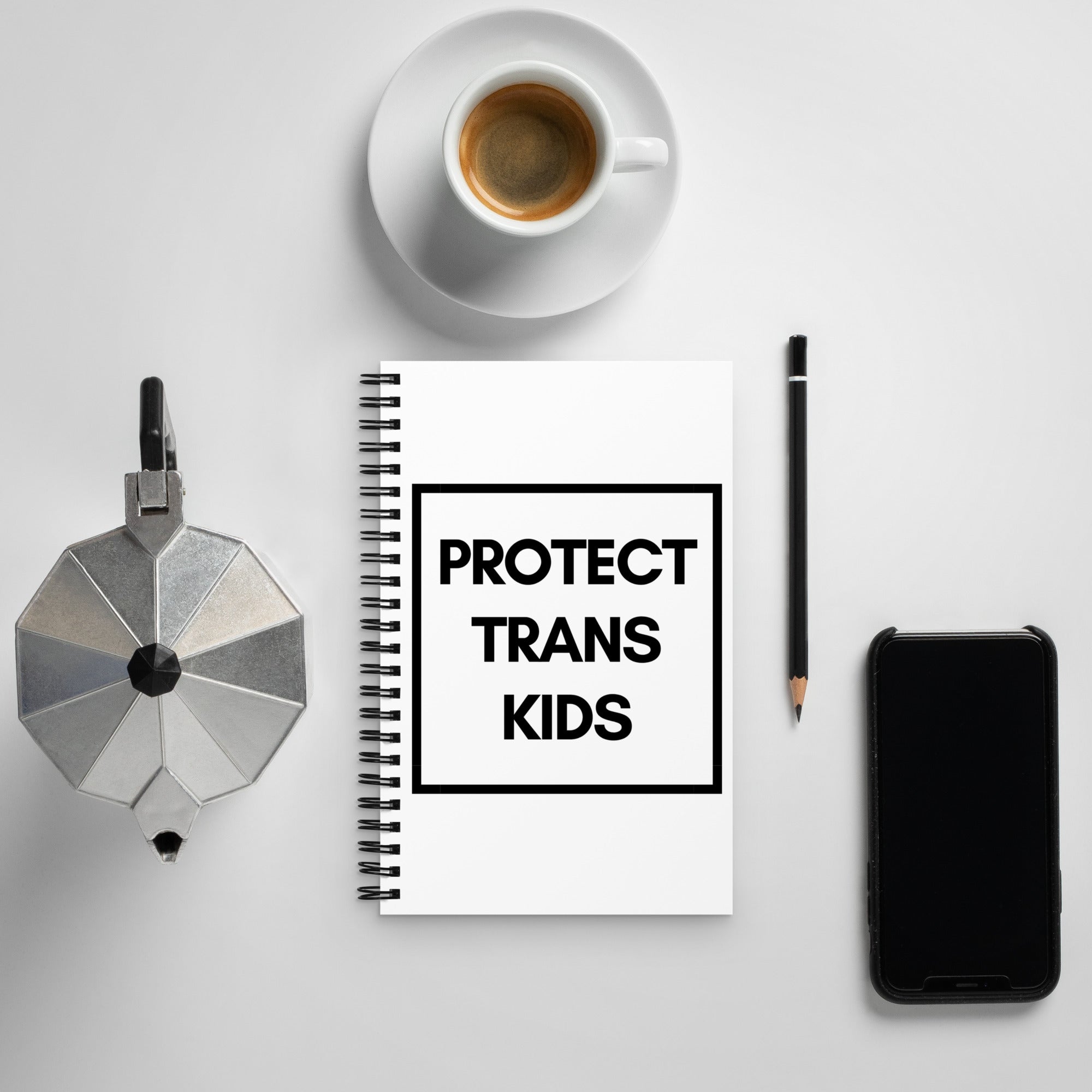 Protect Trans Kids - Spiral Notebook
