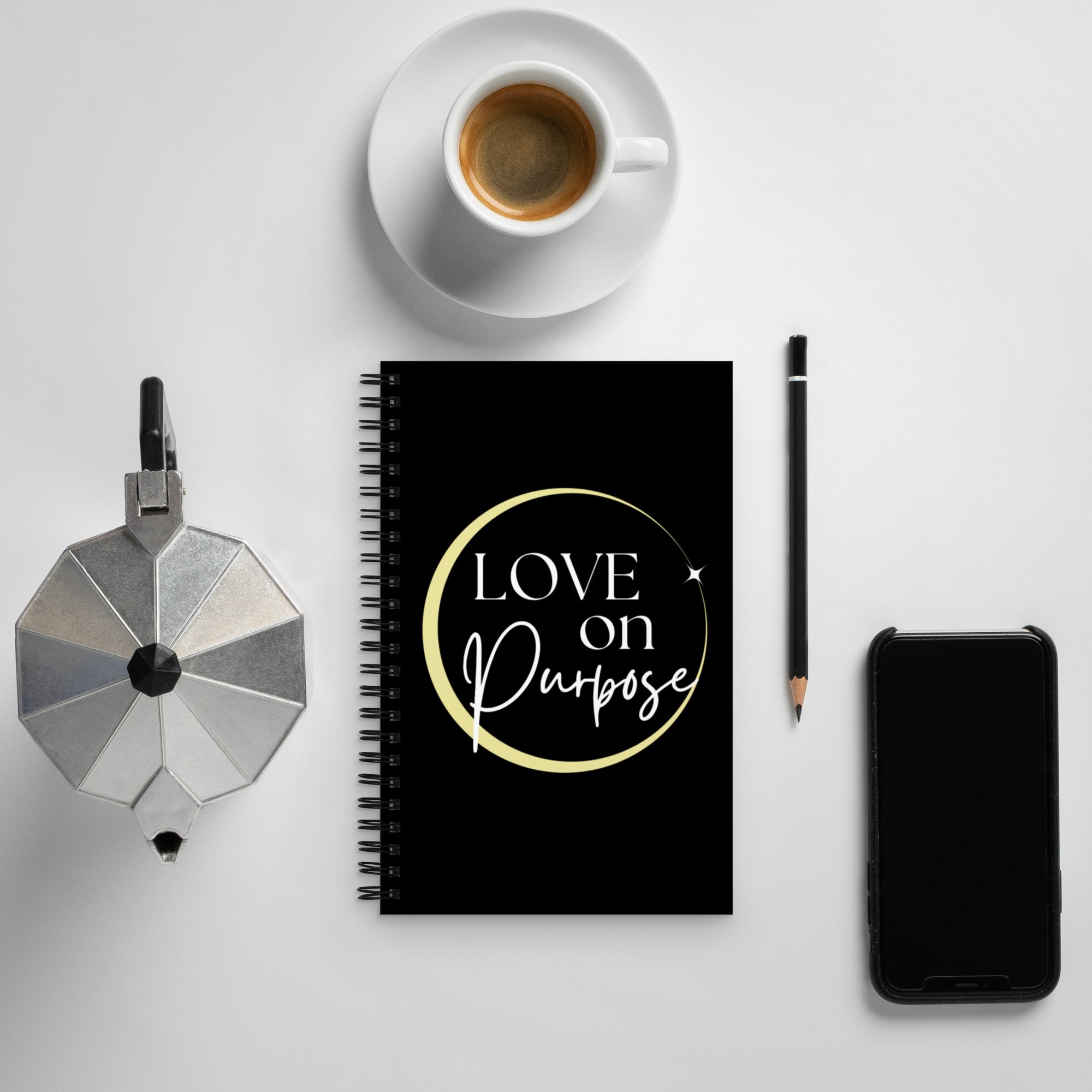 Love on Purpose - Spiral notebook