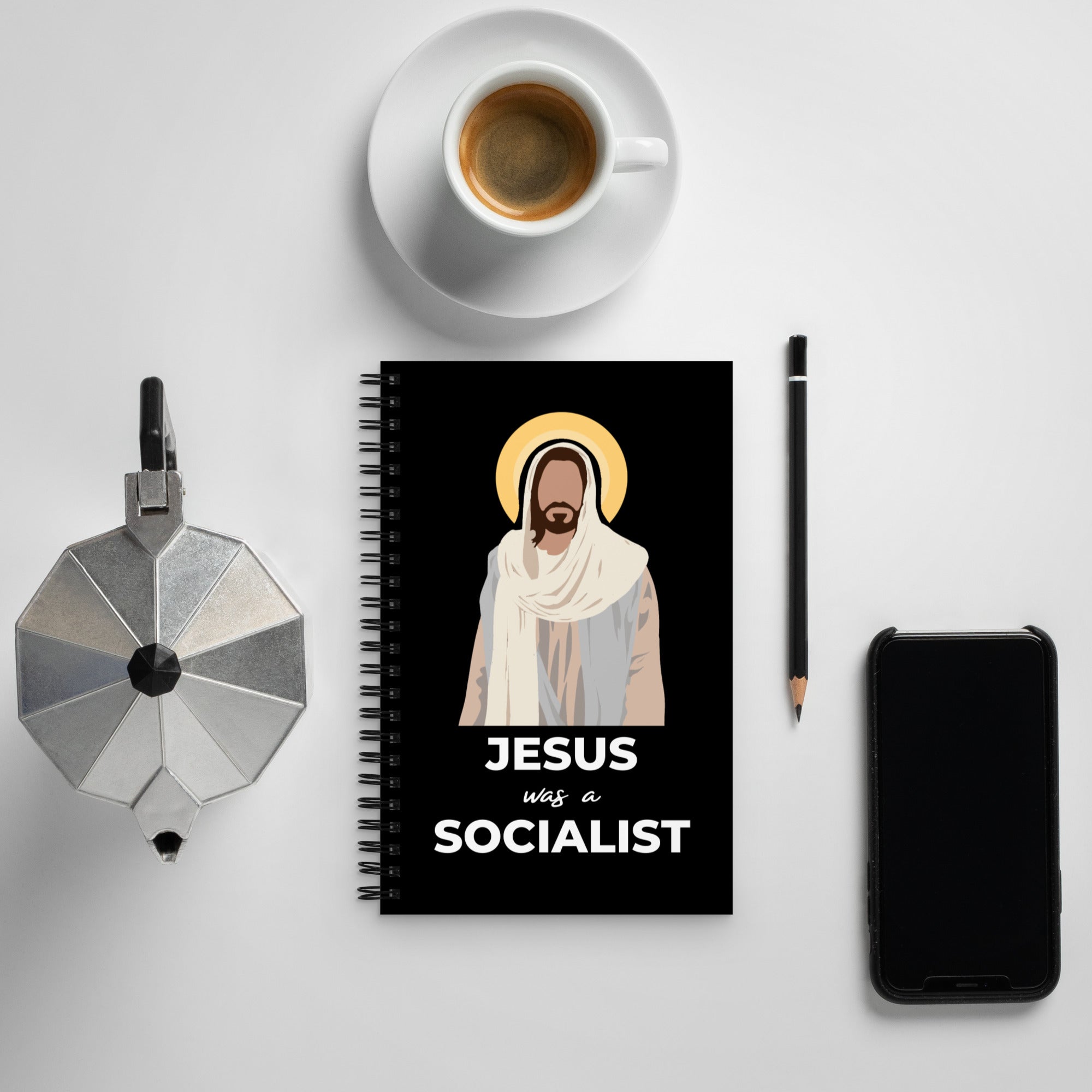 Jesus Was A Socialist - Spiral Notebook