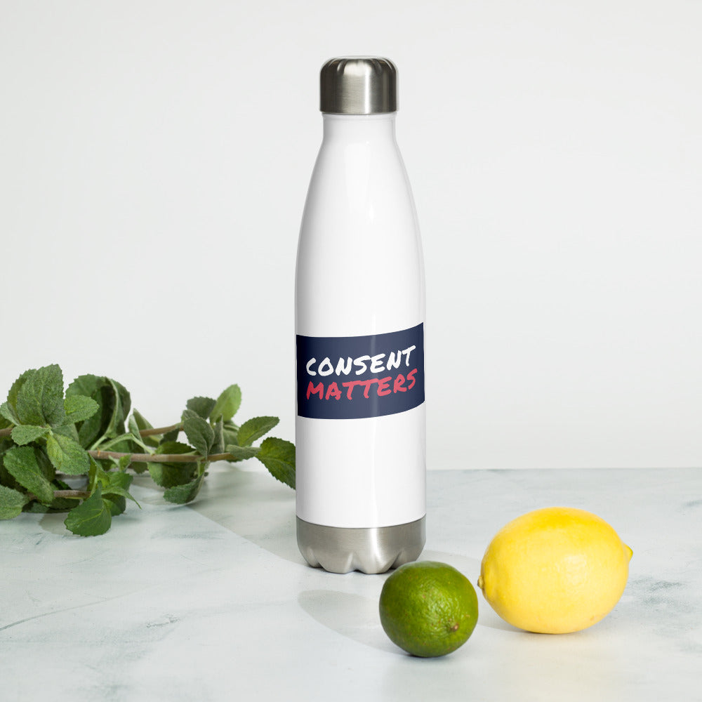 Consent Matters - Stainless Steel Water Bottle