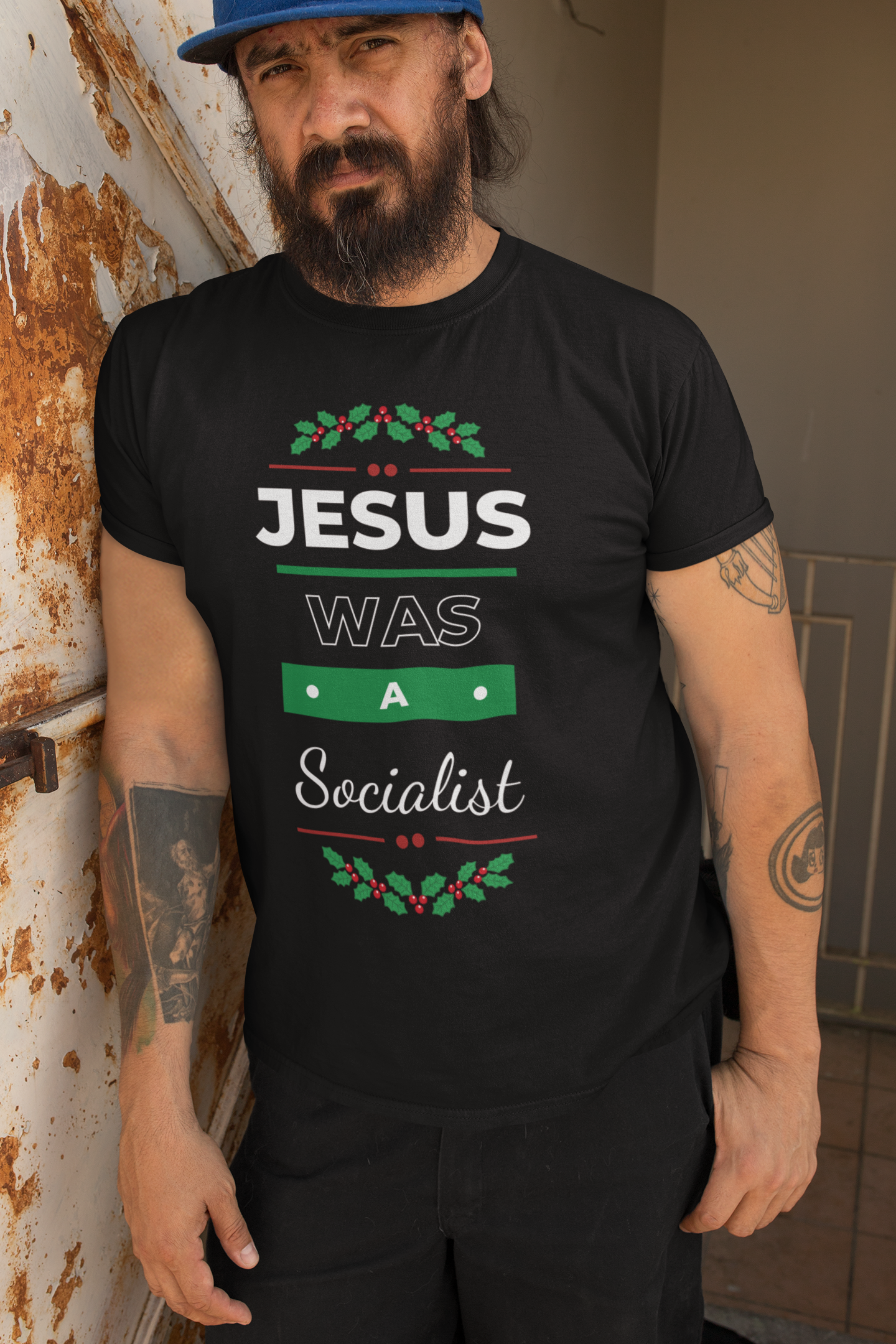 Jesus Was A Socialist (Christmas Version) - Unisex T-Shirt