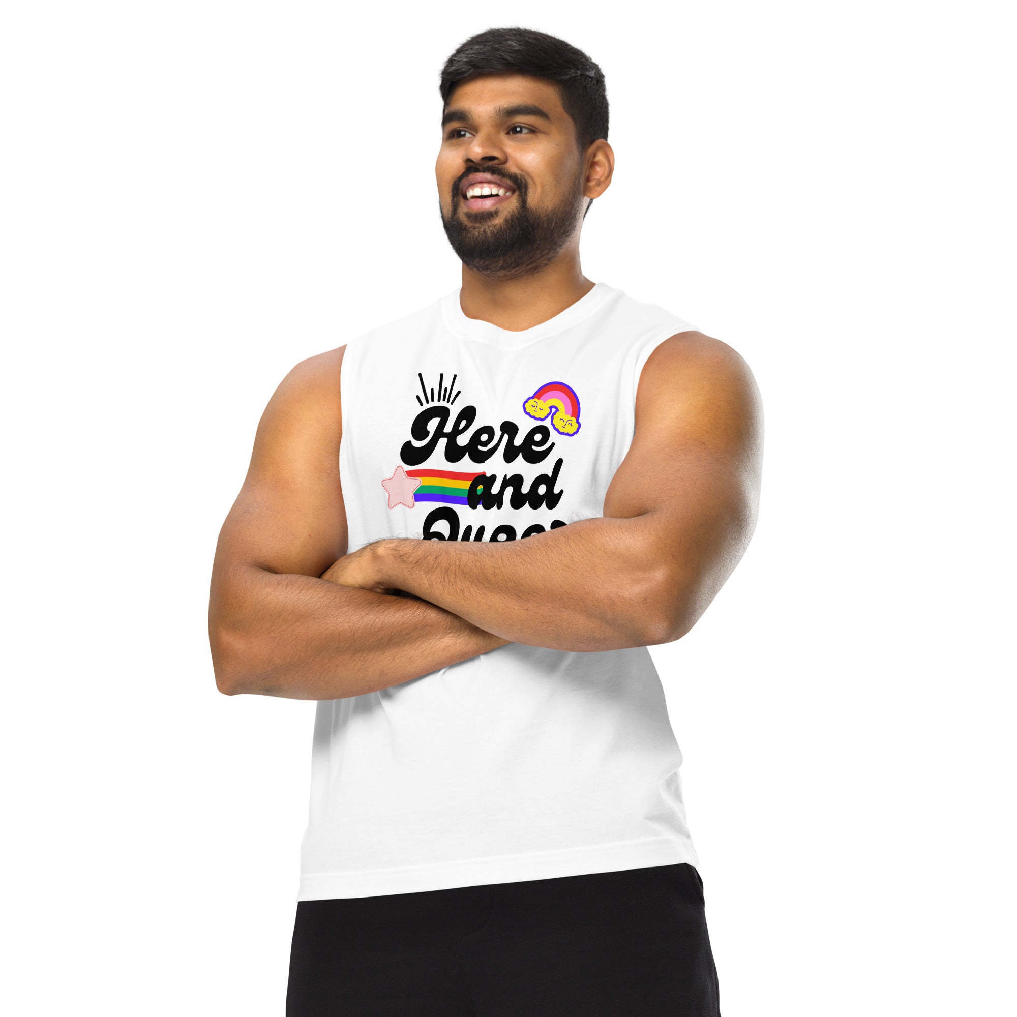Here and Queer - Unisex Muscle Shirt