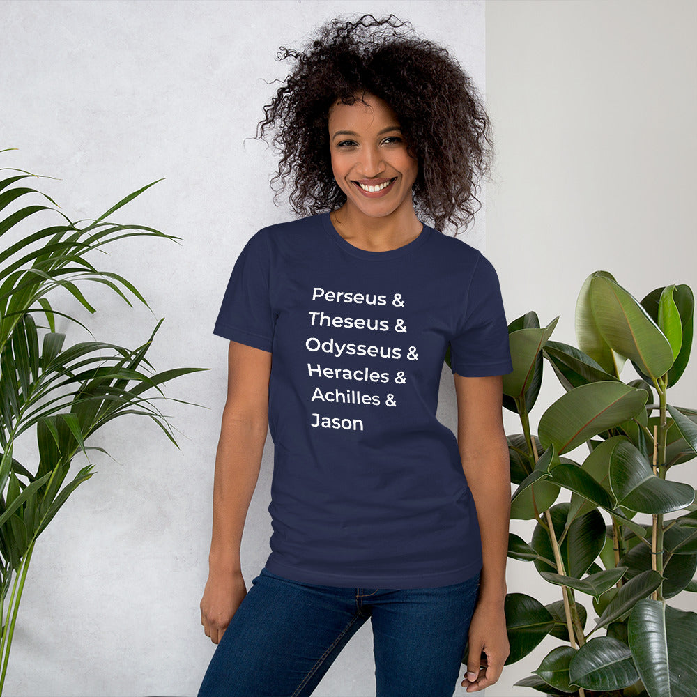 Literary Collection - Greek Heroes - Unisex T-Shirt