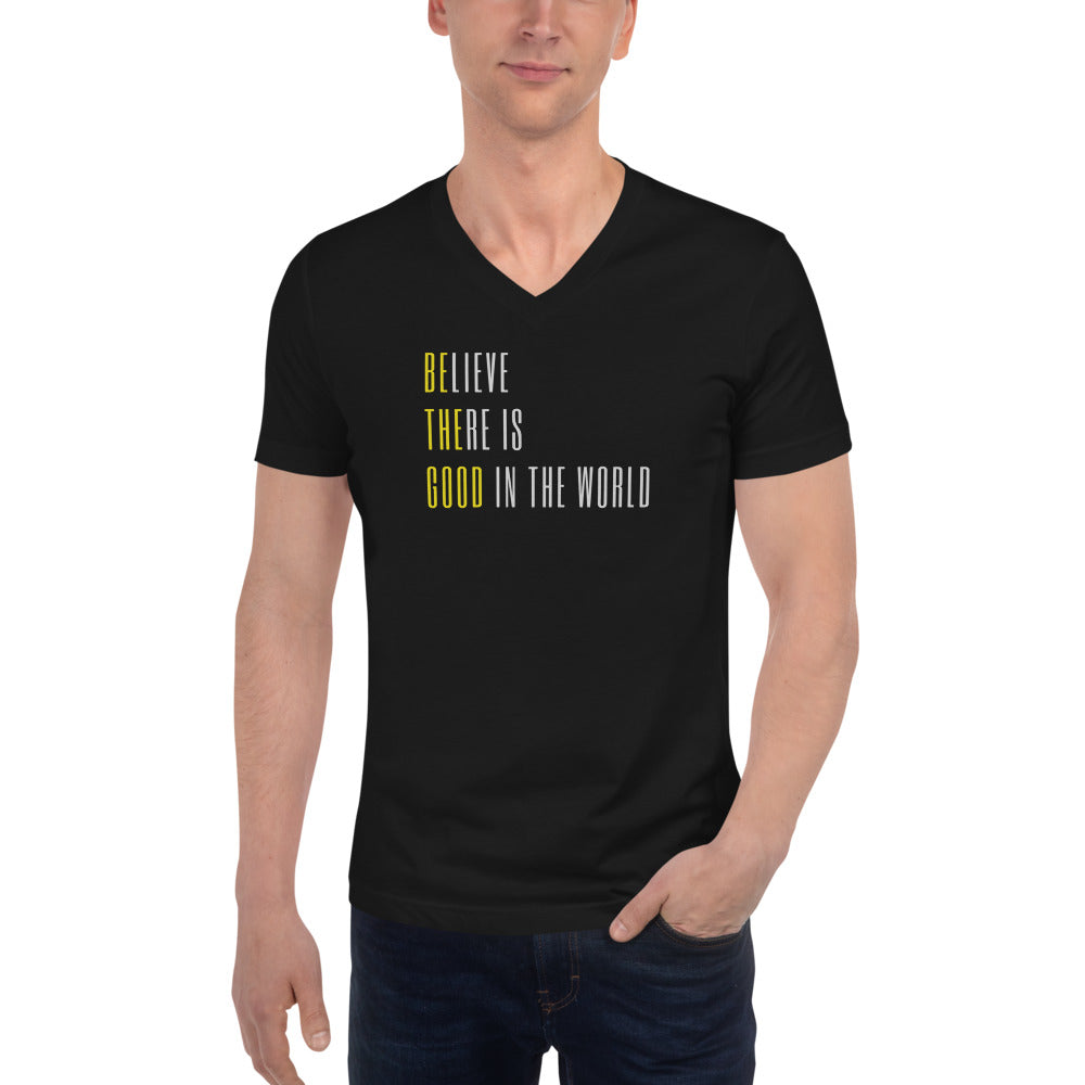 Be the Good - Unisex Short Sleeve V-Neck T-Shirt
