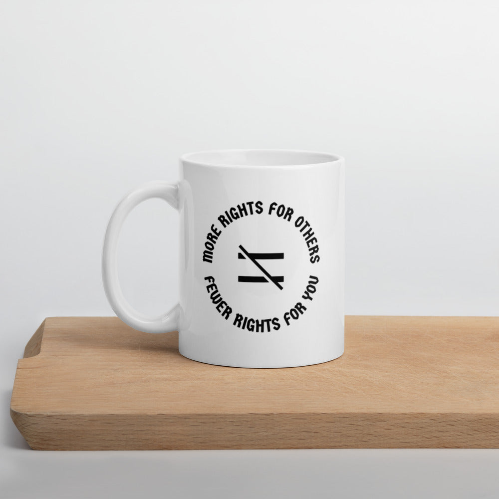 Equal Rights - White glossy mug