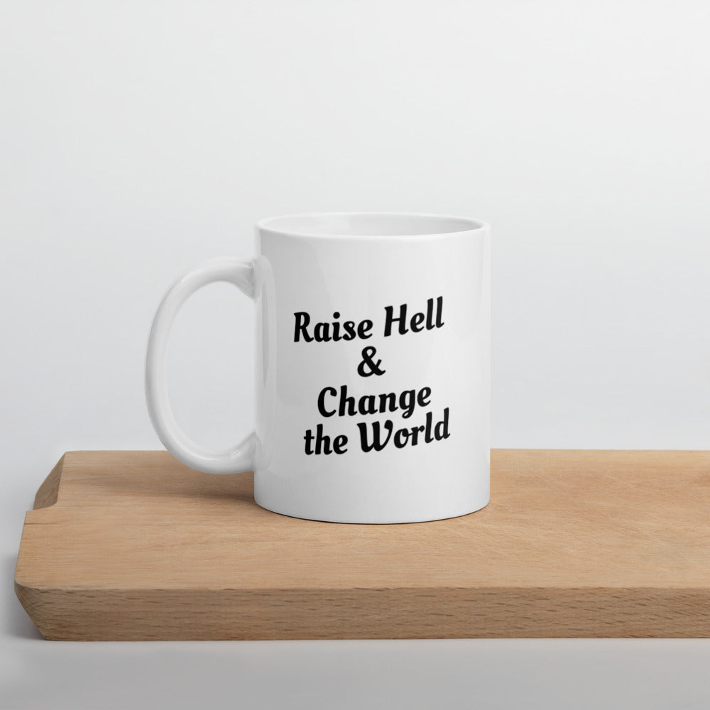 Change the World - White glossy mug