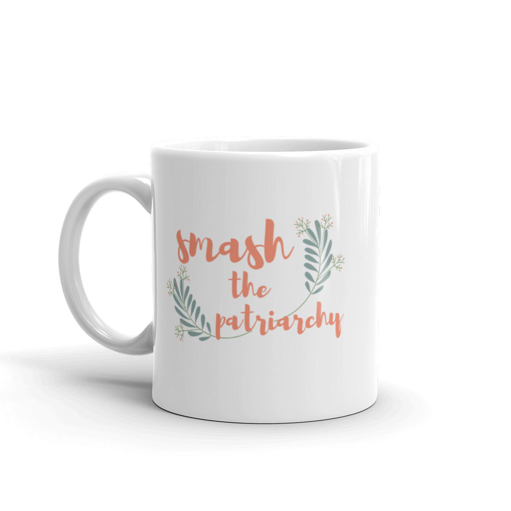 Smash the Patriarchy - White glossy mug