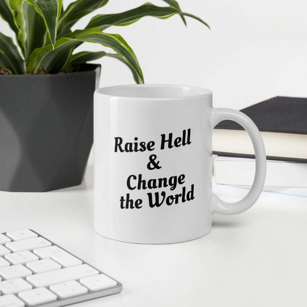 Change the World - White glossy mug