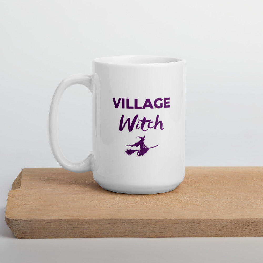 Village Witch - White glossy mug