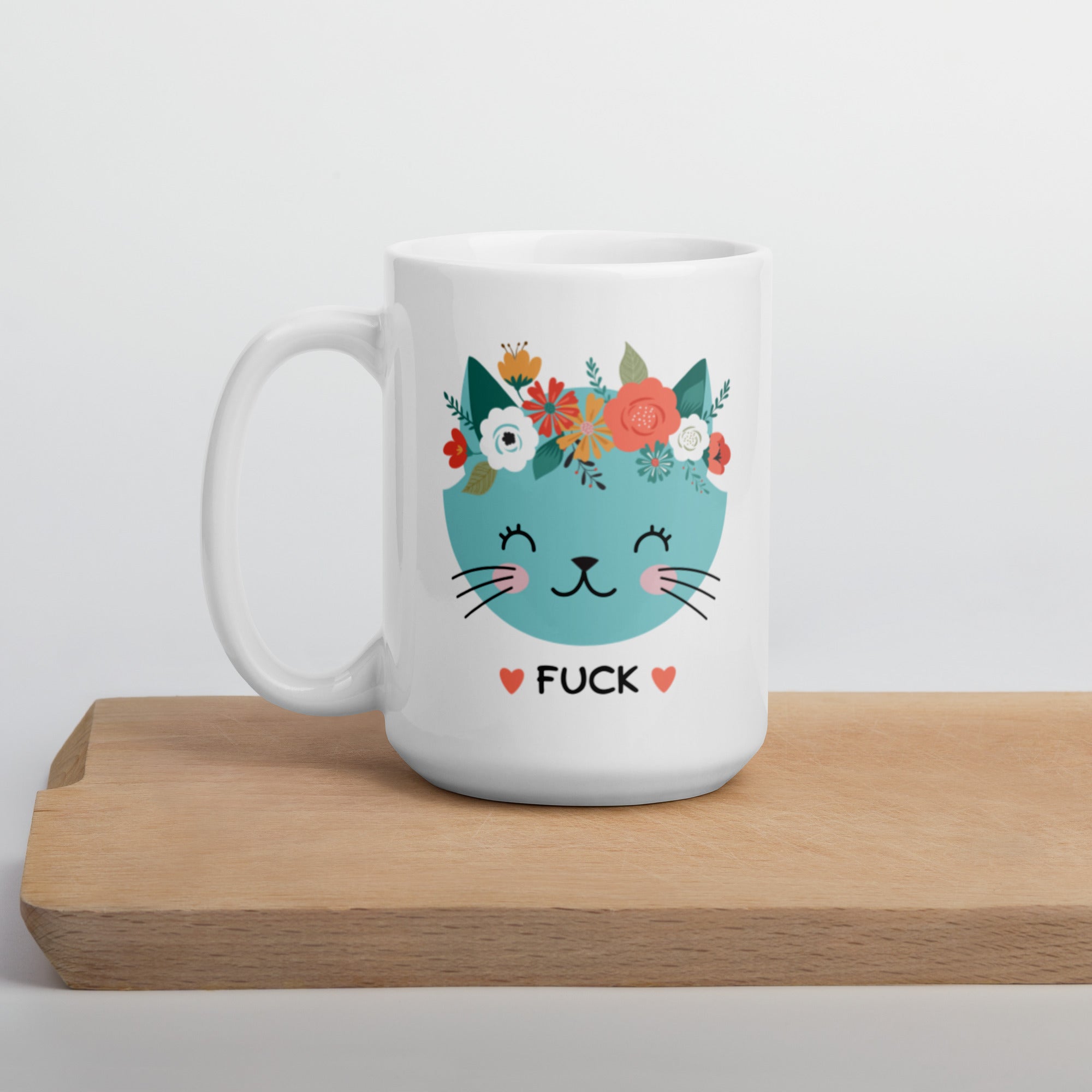 Kitty Fuck - White Glossy Mug