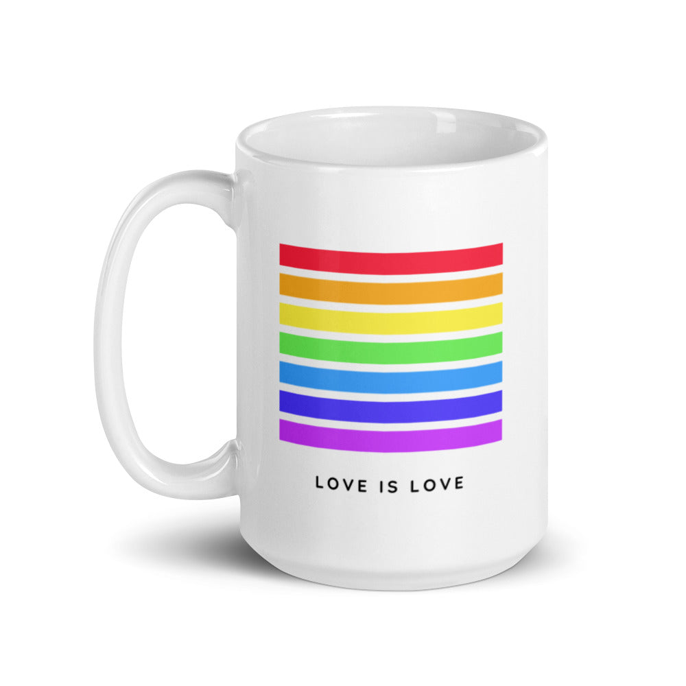 Love is Love - White glossy mug